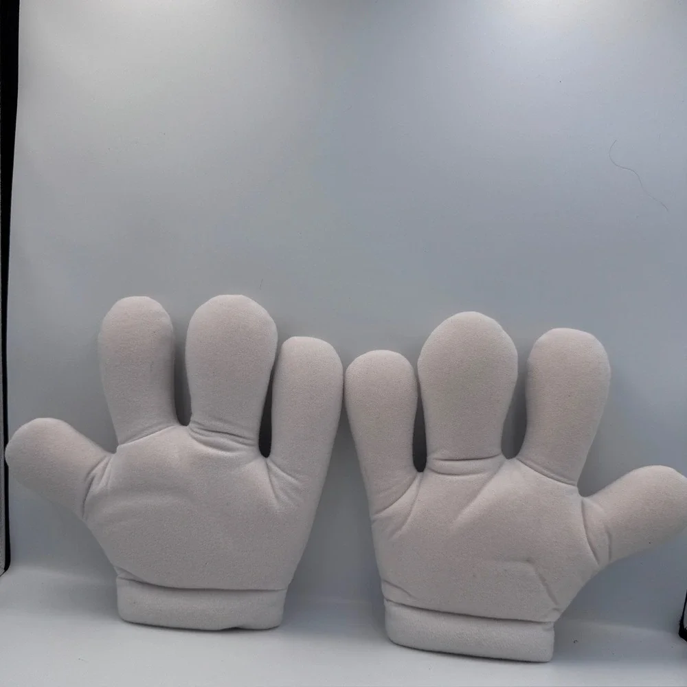 Disney Parks Mickey‎ Mouse Plush Hands Walt Disney World Costume Gloves White